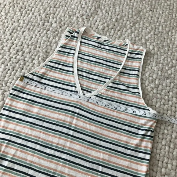 Madewell Striped Tank Top Casual Sleeveless Top Everyday Wear Size S - Picture 7 of 10